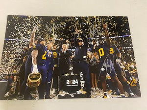 CHAMPS  michigan 11X17 photo SIGNED BY SAINRISTIL,  HARRELL, WALLACE