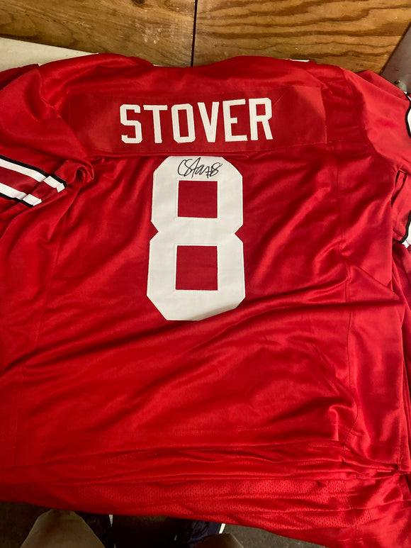 CADE STOVER OHIO STATE CUSTOM SIGNED JERSEY