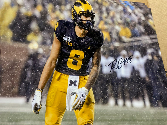 RONNIE BELL signed michigan 16x20 photo
